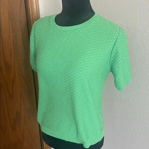 Alfred Dunner Mint Green Short Sleeve Top
